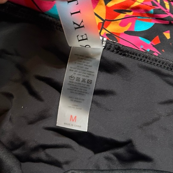 REKITA Womens split bright tropical print swim skirt size medium NWOT - Picture 5 of 6